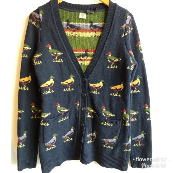 Anthropologie Hwr Duck Cardigan 
